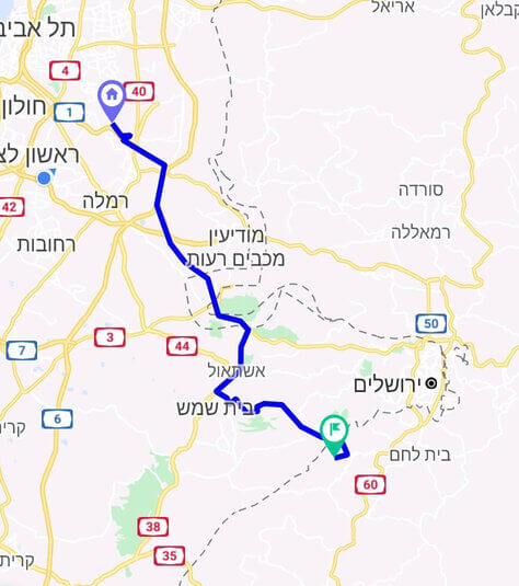 מחיר מונית משדה התעופה לביתר עילית